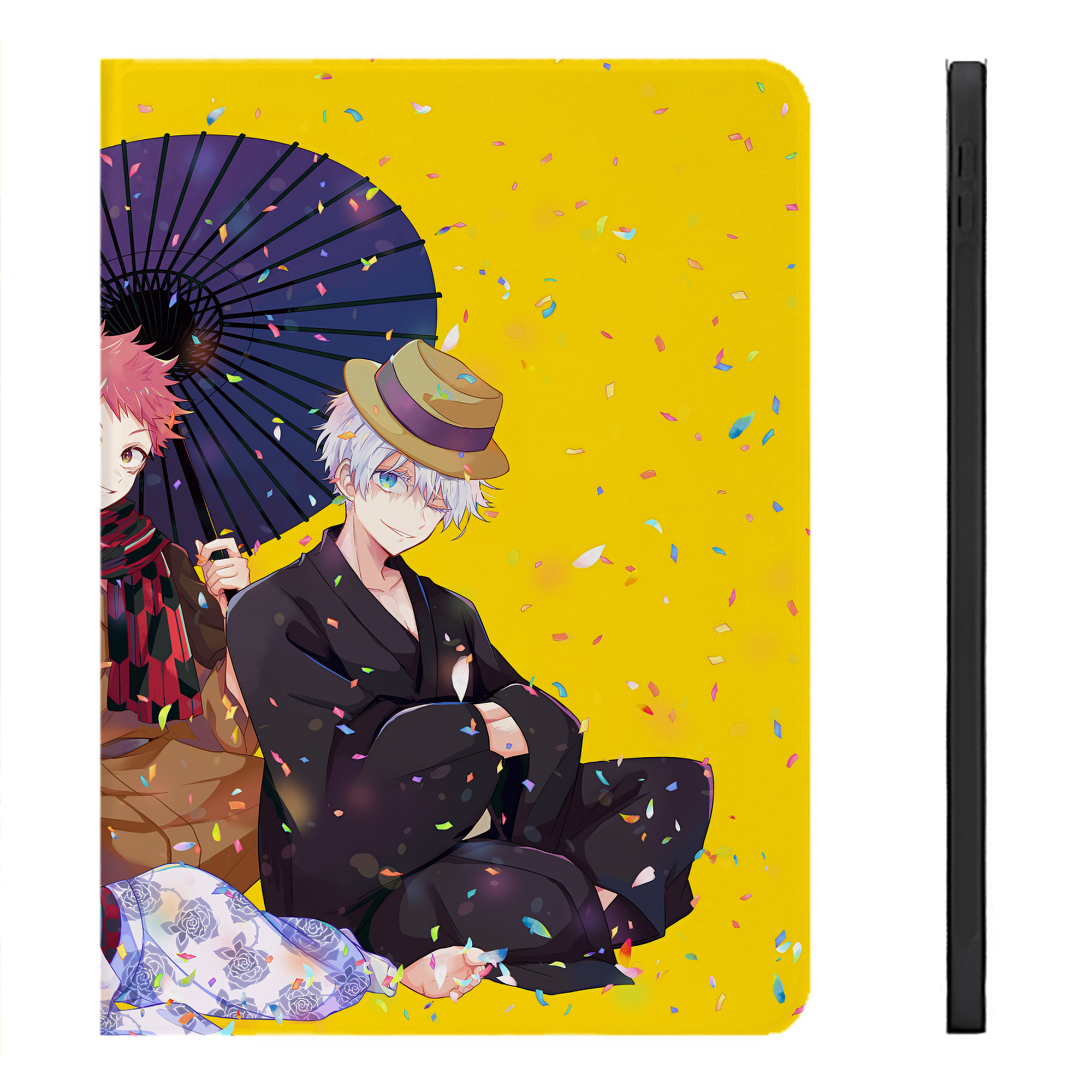 （画像用） 呪術廻戦 Jujutsu Kaisen IPadケース ペンホルダー付き ブックスタイルデザイン